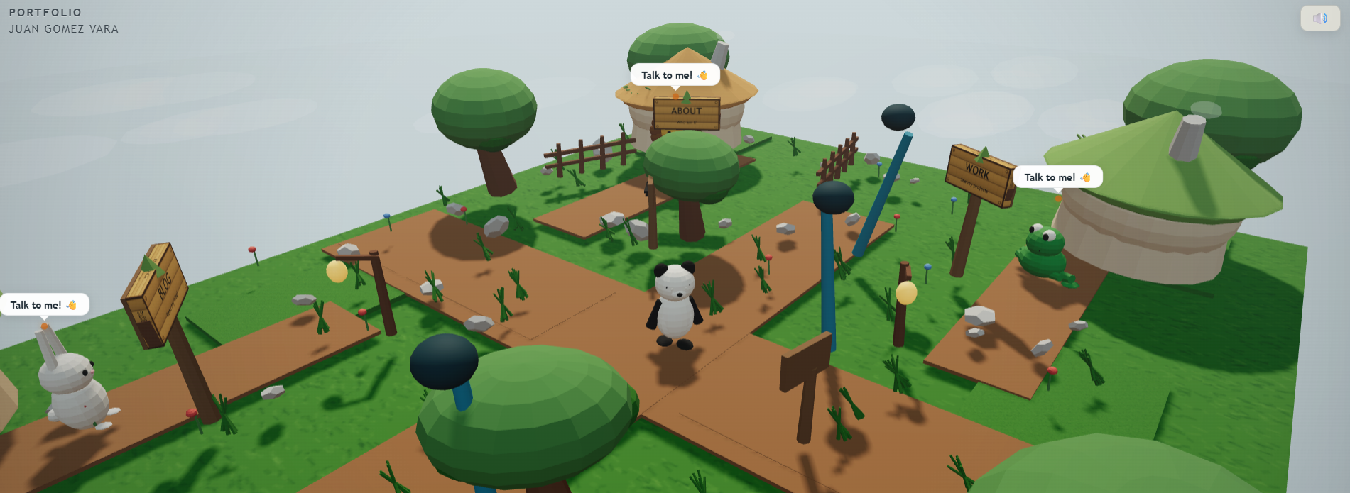 Portfolio Quest — 3D explorable portfolio world